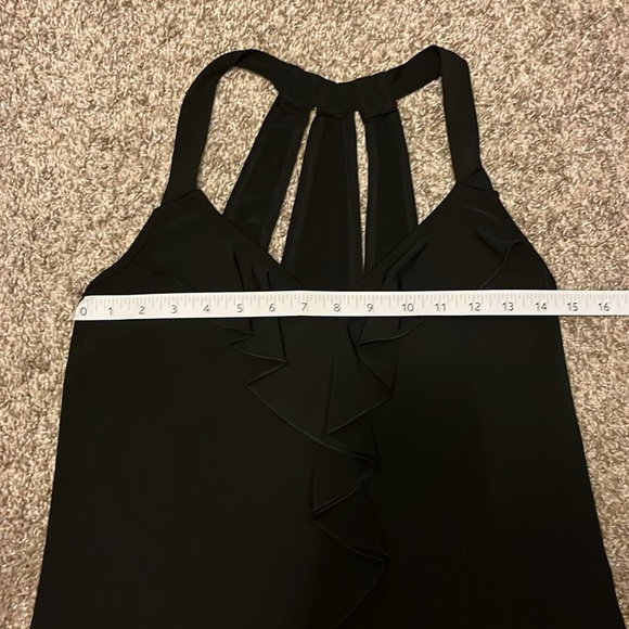 Maurices Black Ruffle Halter Tank Top size small - Picture 7 of 10